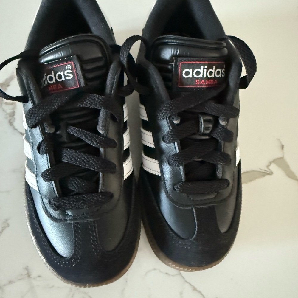 Adidas Black and White Signature Sneakers